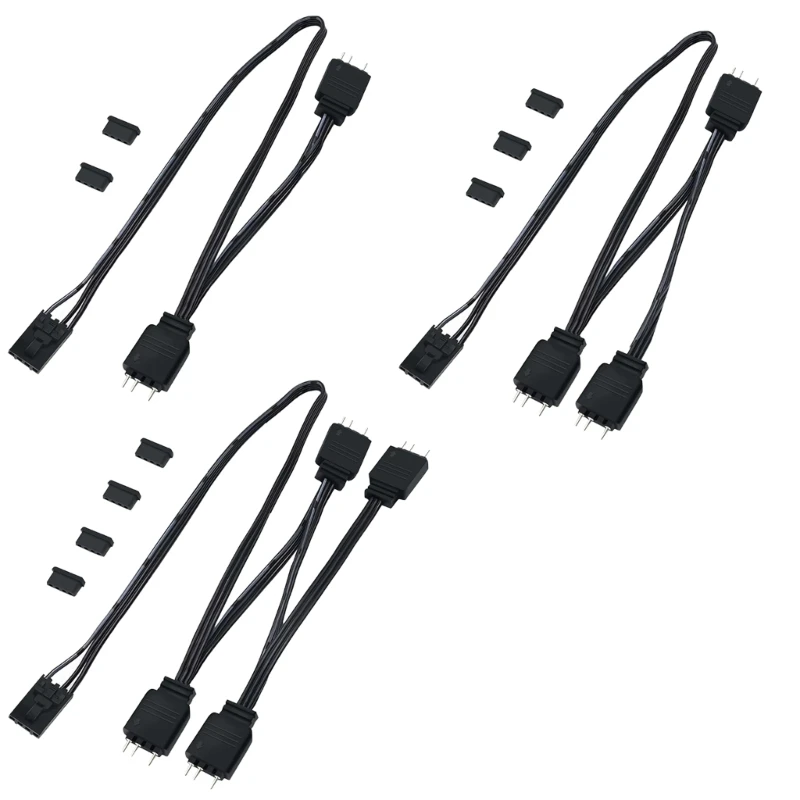 Кабель-адаптер для вентилятора ПК 5 В 3-контактный разъем поддержки материнских