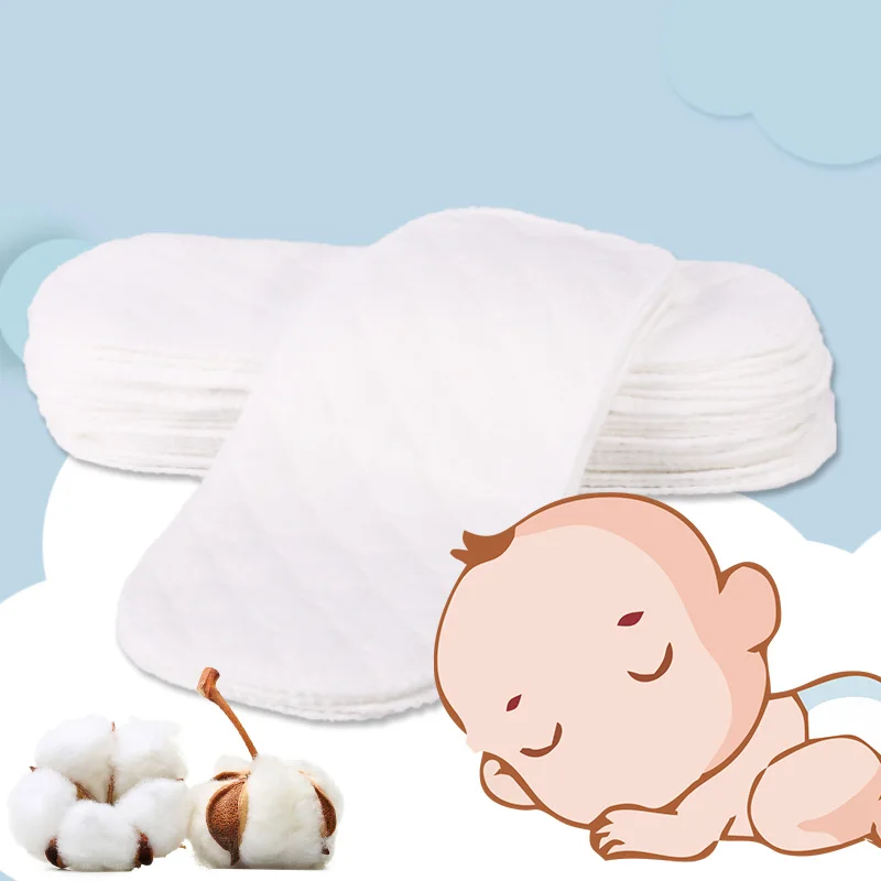 Baby Nappies Reusable Baby Infant Newborn Cloth Diaper Nappy Liners Insert 3 Layers Cotton Hot Sale