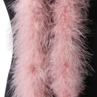 2m feather boa strip for christmas tree fluffy feather on ribbon craft costume fancy dress wedding party decoration apparel