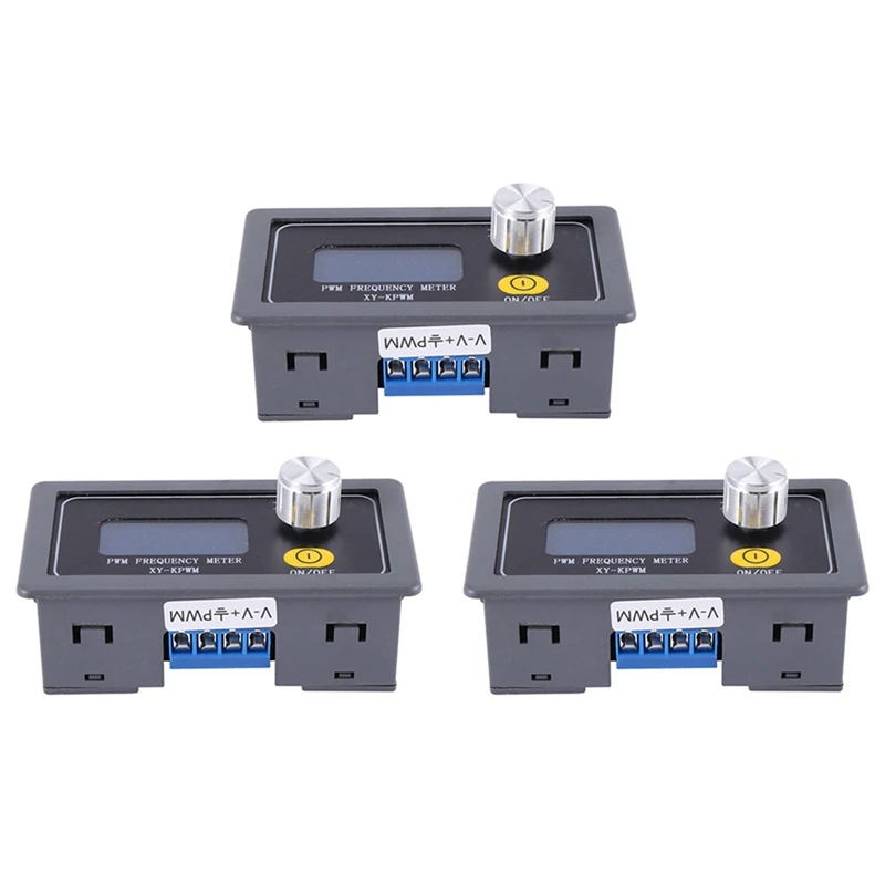 

3X PWM Pulse Frequency Duty Cycle Adjustable Square Wave Signal Generator Module 1HZ-150KHZ Signal Generator LCD Display