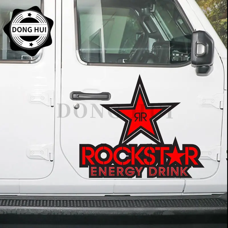 Мотоциклетные наклейки Rockstar, виниловые водонепроницаемые аксессуары, наклейки JDM, гоночный мотоцикл, багажник, шлем, ноутбук