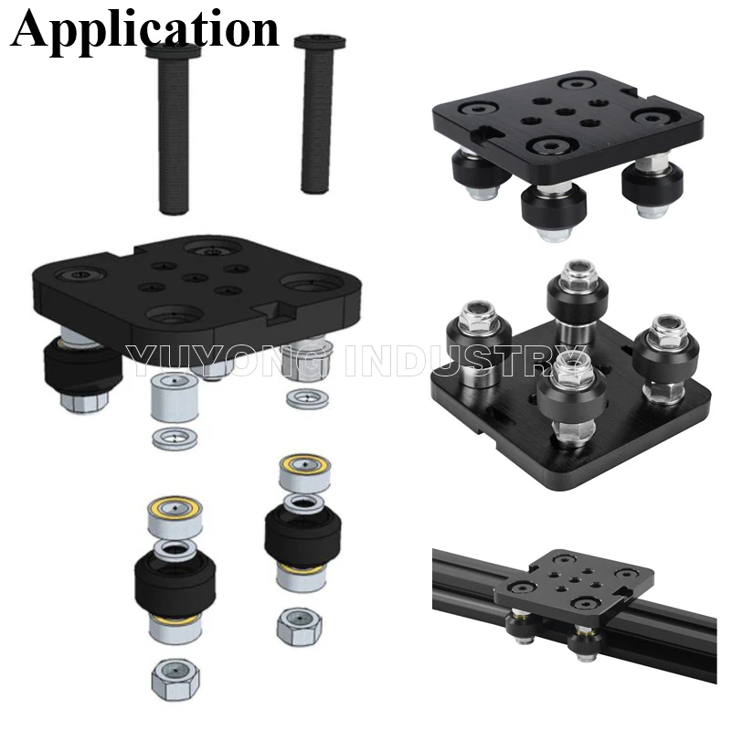 Деталь 3D-принтера Openbuilds специальная скользящая пластина для алюминиевых