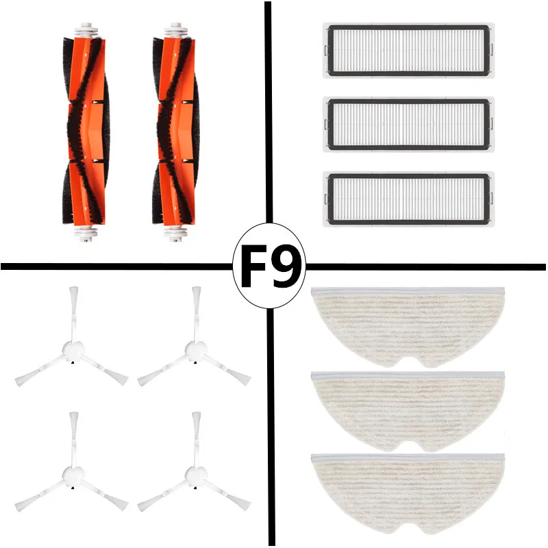

Детали для пылесоса Dreame RVS5-WH0, комплекты для робота F9, аксессуары, основная боковая щетка, Фильтрующая Ткань