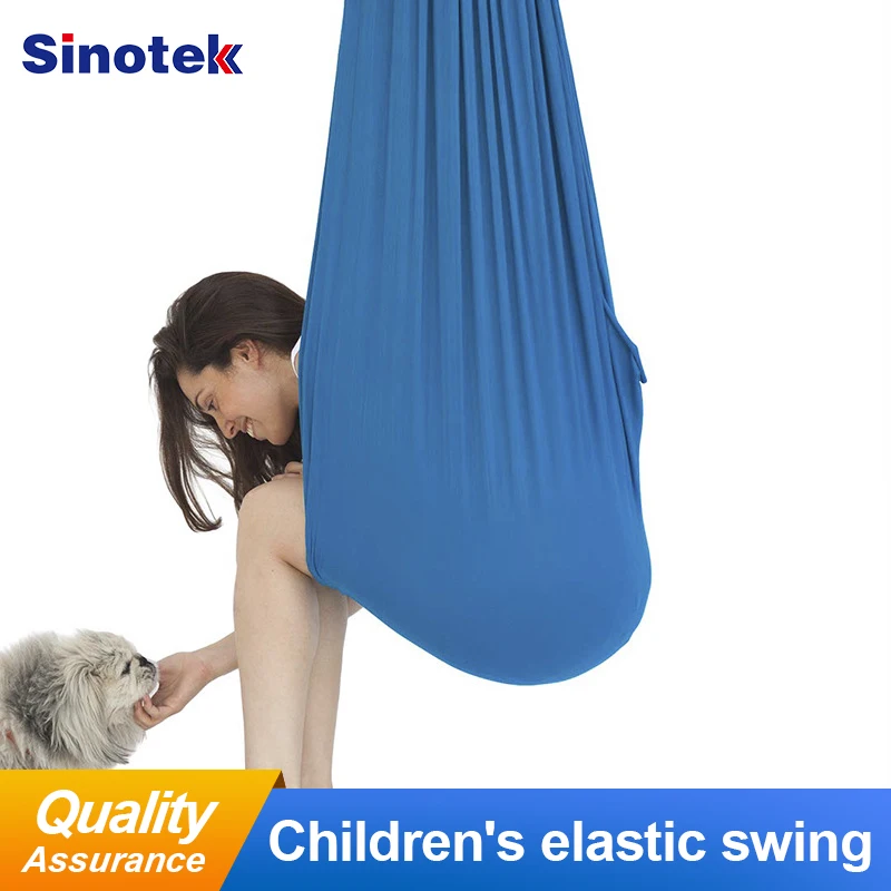 

100*280cm Children Playing Elastic Swing Hammock Yoga Therapy Swing And Sensory Training Flying Aerial Outdoor Portable Camping
