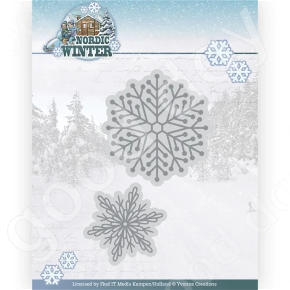 

Snowflake Metal Cutting Dies Scrapbook Diary Decoration Embossing Template Diy Greeting Card Handmade Hot Sale 2022 New Arrival