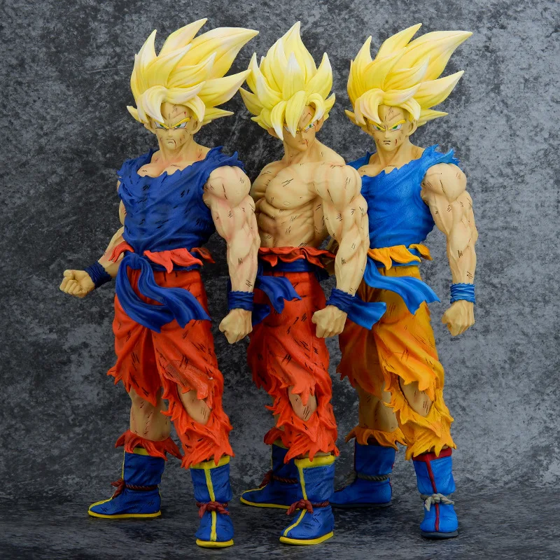 

Anime Dragon Ball Z Action Figure Toys Son Goku Figurine Manga Figuras Super Saiyan 42cm Collection Model Doll Gift for Children