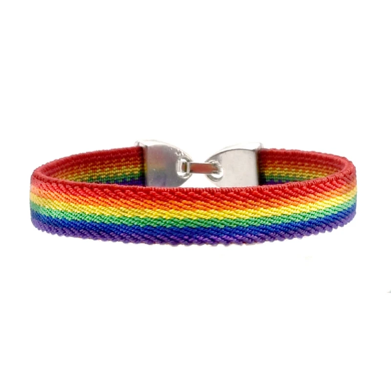 BDM-браслет с символикой ЛГБТ эластичная ткань застежкой LGTBI лесбиянок радуга. Для