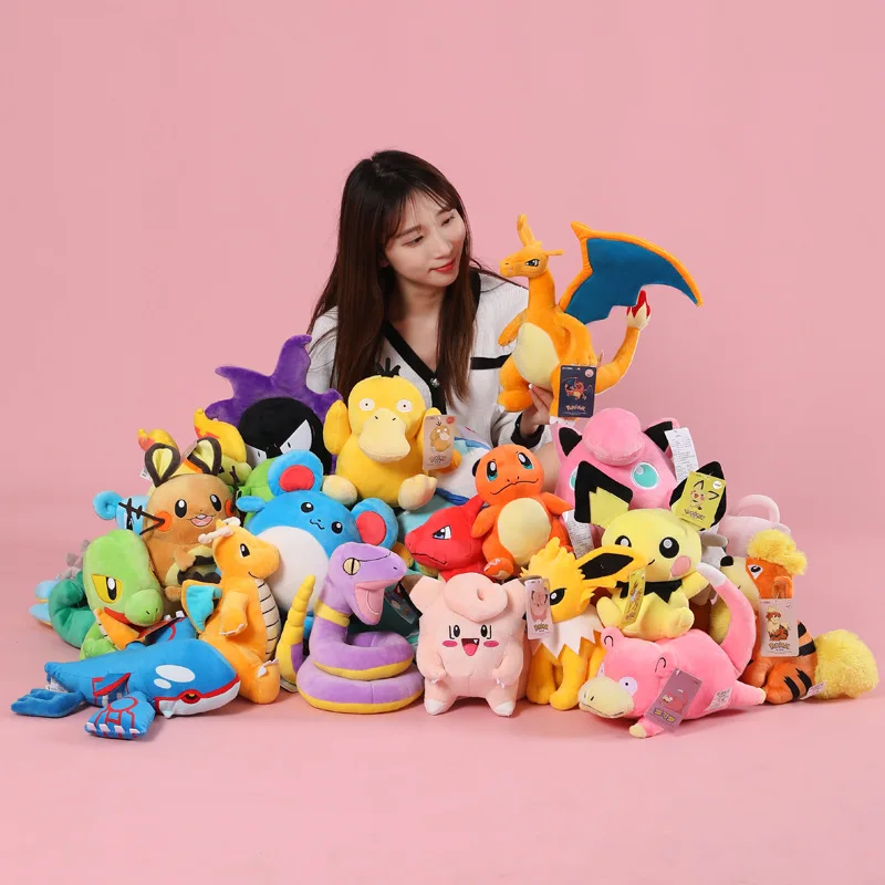

15-25cm Pokemon Dark Lightning Pikachu Pichu Cartoon Cute Anime Figure Stuffed Plush Dolls Pendant Toys Girl Boy Kids Xmas Gifts