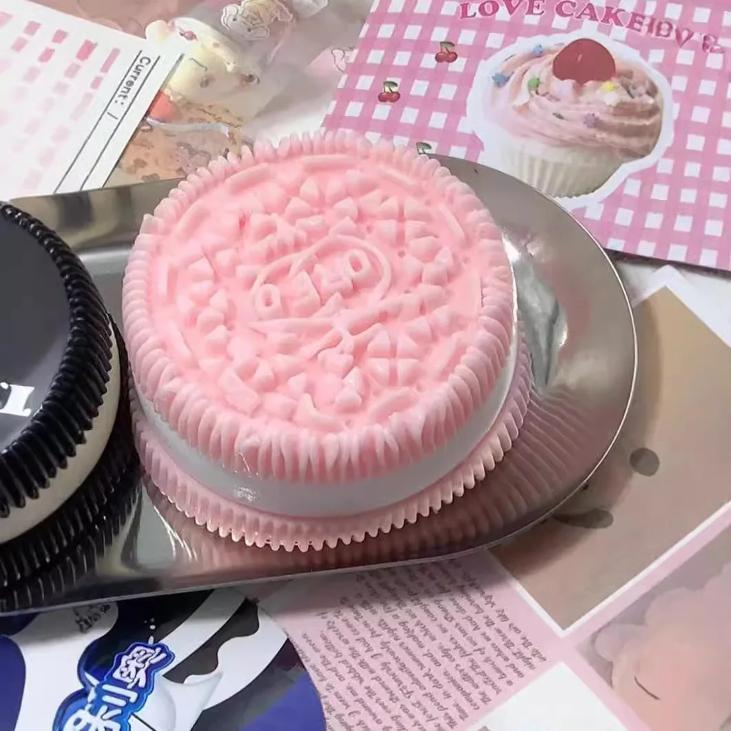 Силиконовая игрушка ручной работы для снятия стресса Big Oreos мягкая Mochi Taba новая