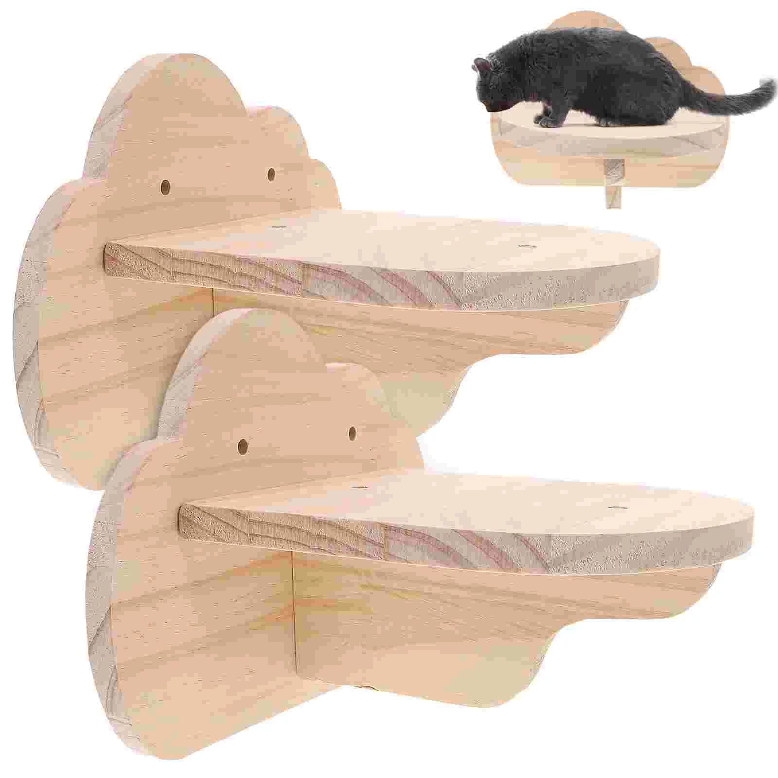 

Cat Wall Steps Climbing Kitten Shelf Furniture Shelves Mounted Structure Platform Climbers Cats Ladder Board Toy Climber Tree