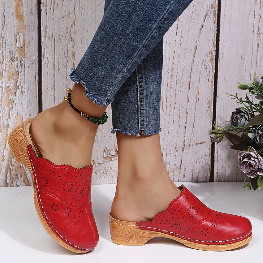 

Women Comfort Plus Sandal Outdoor Wedge Slippers Leisure Walking Shoes Height Increasing Single Shoes Sandalias Femininas