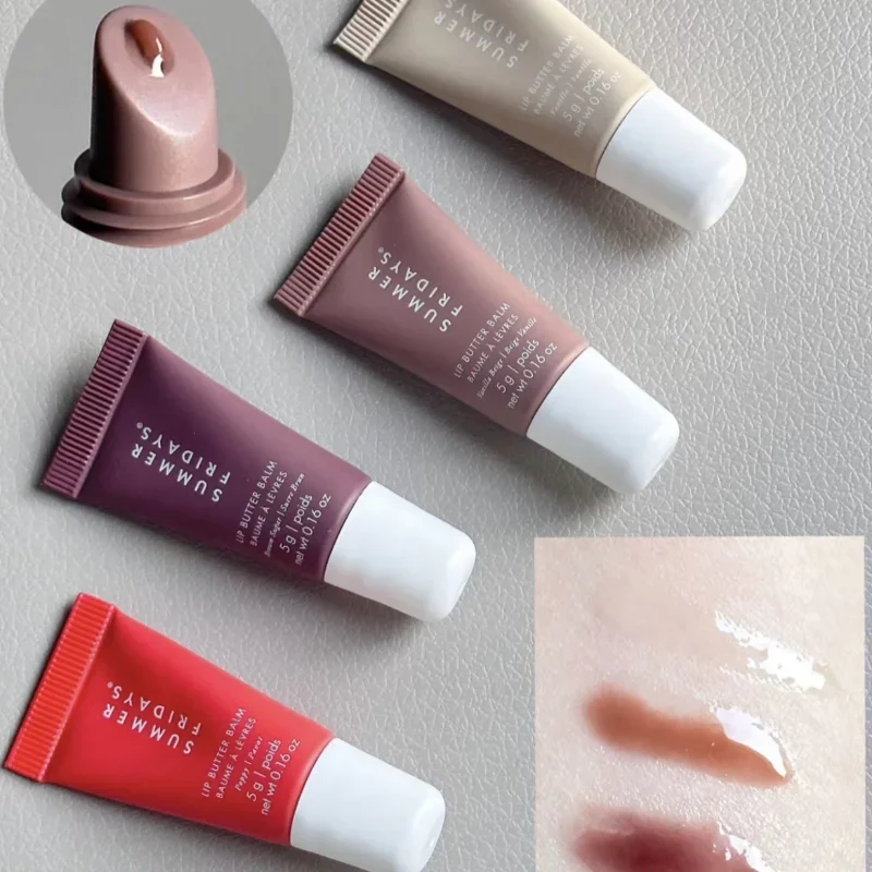 Аксессуары для губ 4 шт. Летний Мини-набор увлажняющий ванильный бежевый