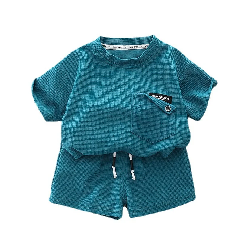 

New Summer Children Outfits Baby Girls Clothes Suit Boys Sports T-Shirt Shorts 2Pcs/Sets Toddler Casual Costume Kids Tracksuits
