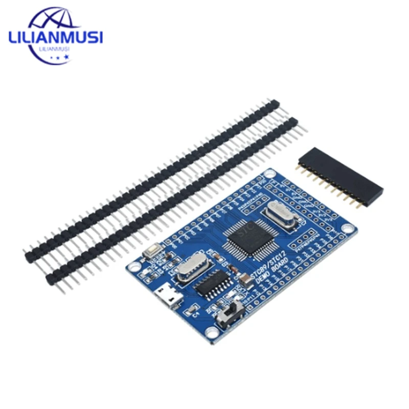 51 системная плата с микрокомпьютером с одним чипом, минимальная системная плата STC89C52 STC51 STC89C52RC, основная обучающая плата для разработки