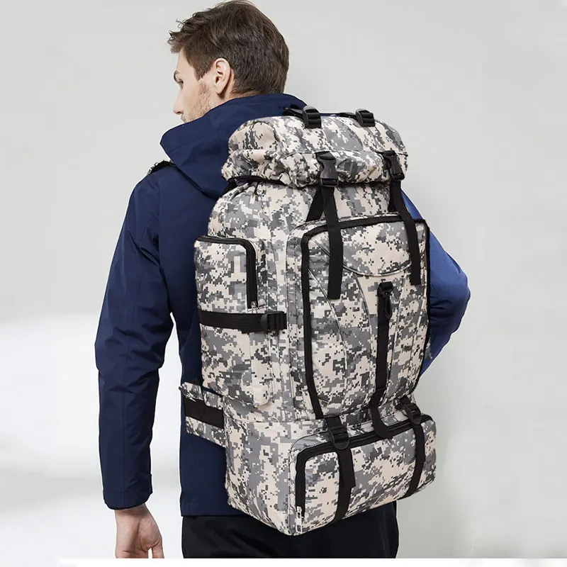 

Военный тактический рюкзак большой вместимости, 2022 л, уличная сумка для пешего туризма, скалолазания, кемпинга, камуфляжный рюкзак, дорожны...