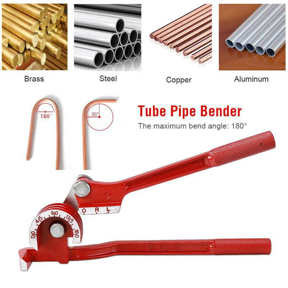 

3 In 1 Manual Pipe Bender 6mm/8mm/10mm Tube Bending Machine 180Degree Tube Bender Pipe Bending Machine for Aluminum Copper Steel