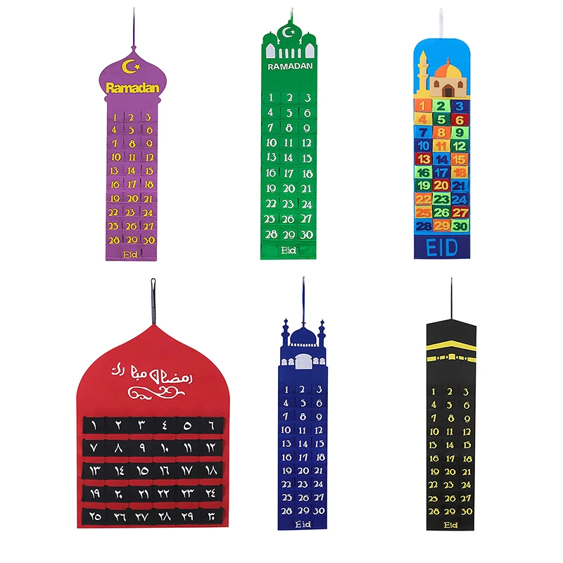 

Felt Ramadan Calendar Timing Hanging Felt Advent Calendar 2022 Ramadan Decorations Advent Home Decorations