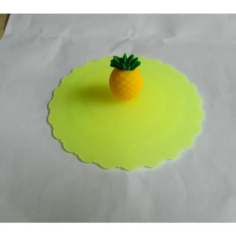 Диаметр 10 см Модная креативная мультяшная силиконовая крышка милая стеклянная