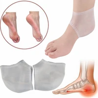 silicone soft heel socks protect heel sports moisturizing non porous foot cover heel foot anti crack foot care tool
