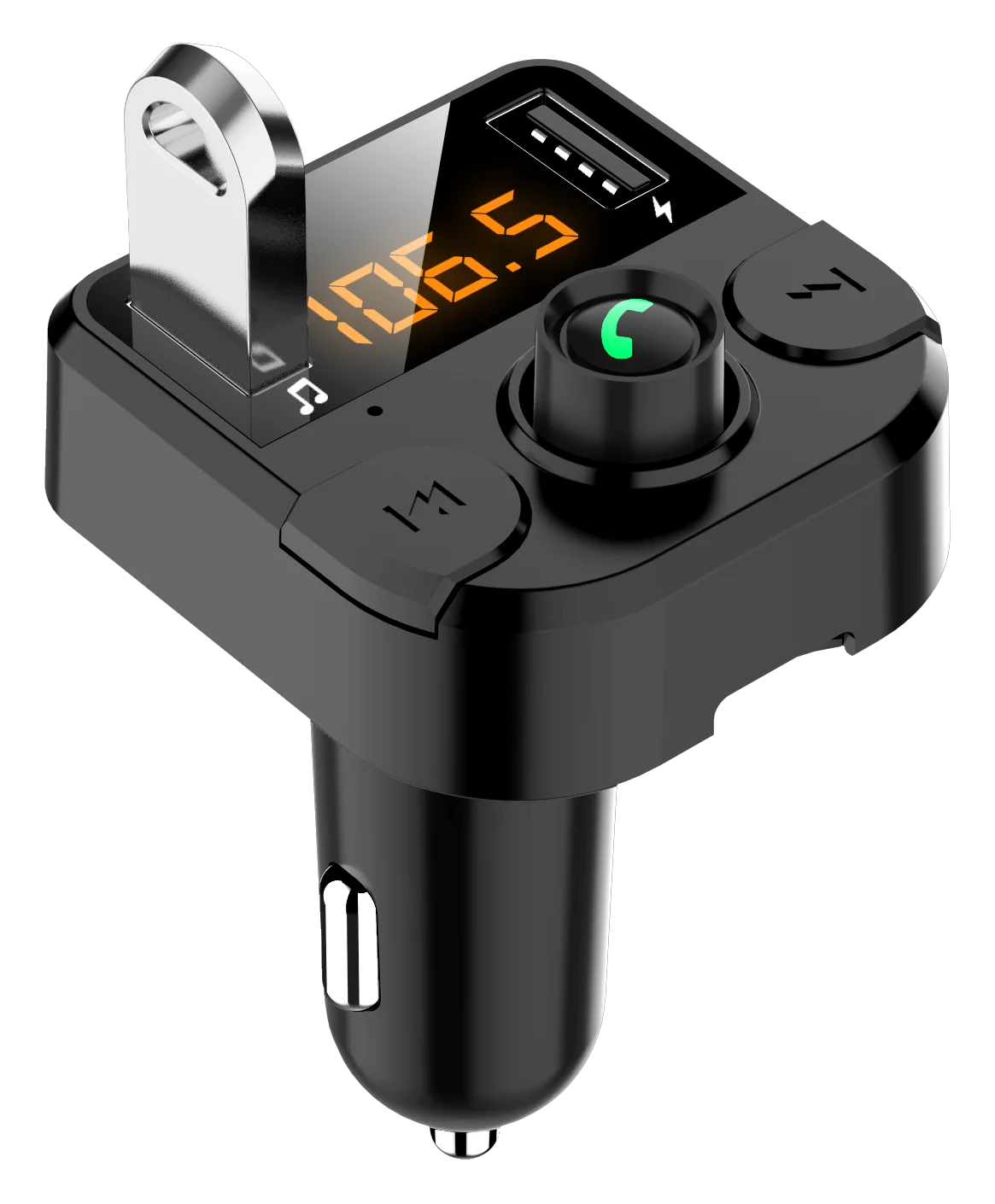 

Автомобильное зарядное устройство LAMJAD с двумя USB-портами и FM-передатчиком