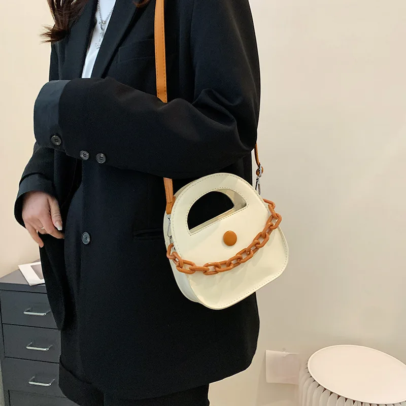 

Hand Bag Women's 2022 New Simple Fashion Shoulder Messenger Bag Women's Popular Leisure Hand Chain Bag