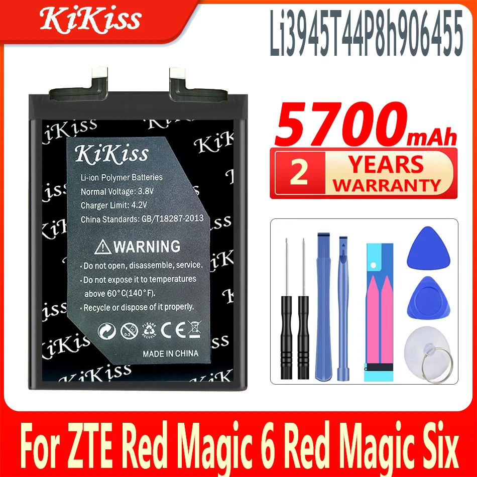 

KiKiss Li3945T44P8h906455 Battery For ZTE 906455 Nubia Red Magic 6 Red Magic Six Nx669j Mobile Phone Batteries