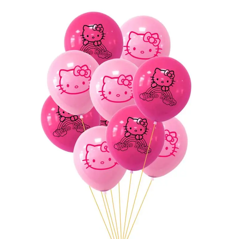 

Новинка 2022 кавайный Sanrioed Hello Kitty аниме мультяшный милый латексный воздушный шар костюм украшение для дня рождения Игрушки для девочек