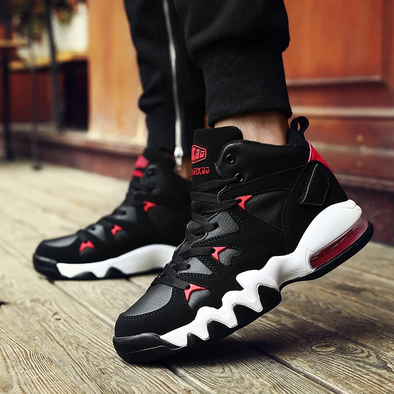 Brand Mens Sport Shoes Casual High-top Sneakers Trendy Boys Basketball Sports Tennis Shoes Couple Sneakers Outdoor Running Shoes