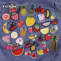 37pcsset super cute fruit pattern embroidered patches for clothing diy patches for clothing kids iron on patches for clothes