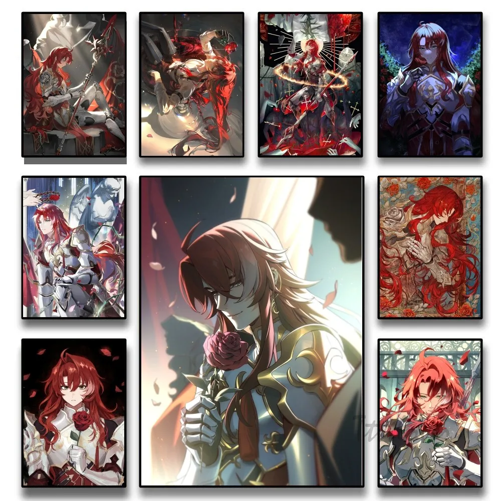 Argenti Honkai Star Rail плакат с бумажным принтом для дома гостиной спальни входа бара