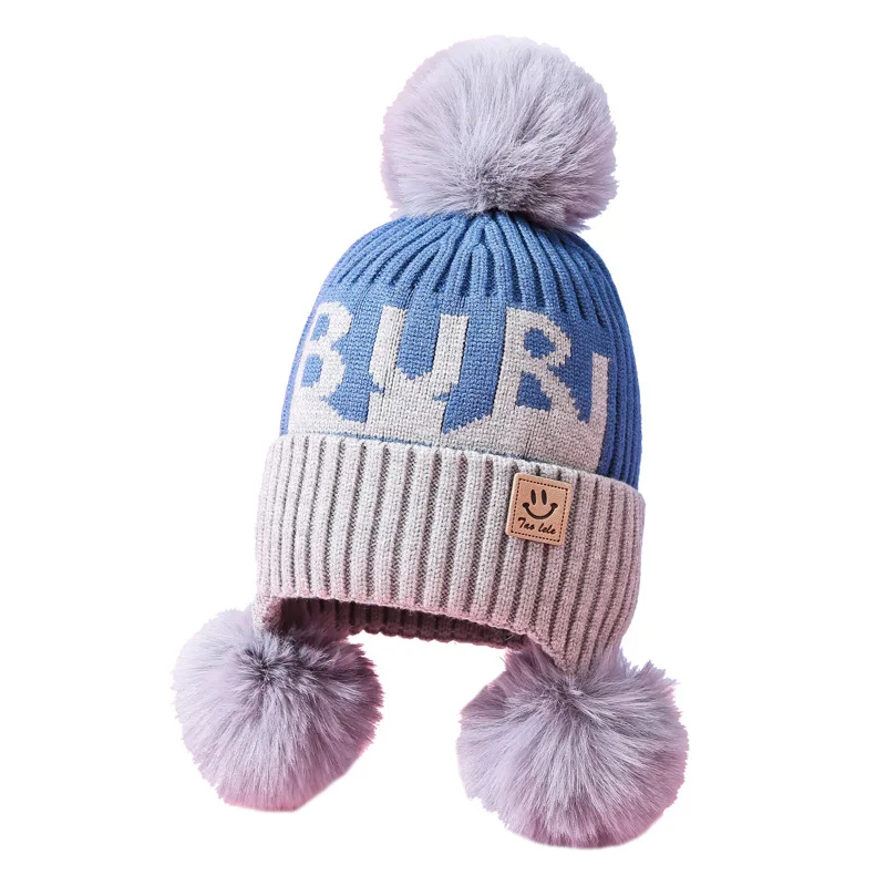 2 3 4 5 6 Years Old Boys Girls Knitted Beanie Winter Warm Ca