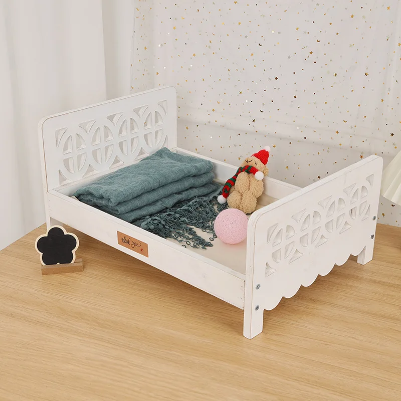 Реквизит для фотосъемки новорожденных кровать в стиле ретро Детская кукла кровать мебель для фотосъемки аксессуары для фотосъемки