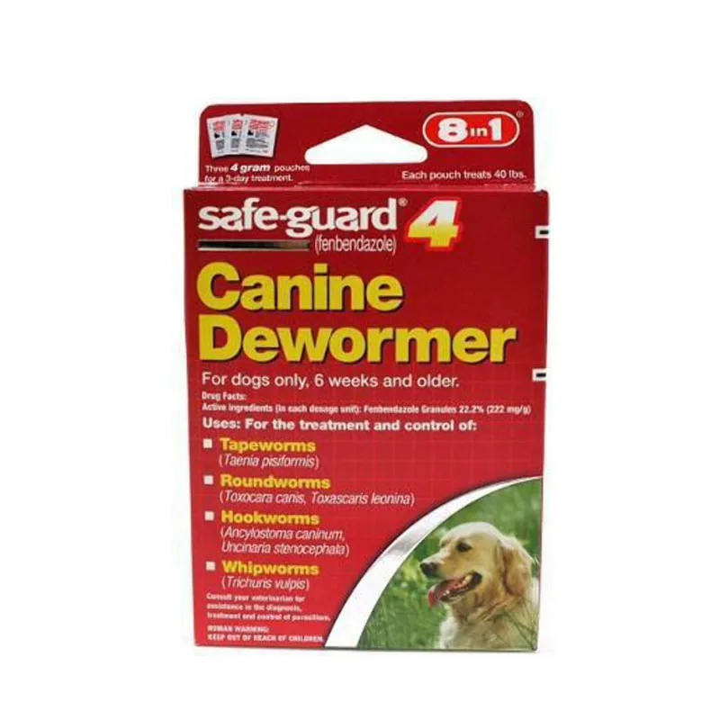 

SafeGuard Panacur Canine Dewormer Dogs 4gm 3 Pack /box All Wormer Save