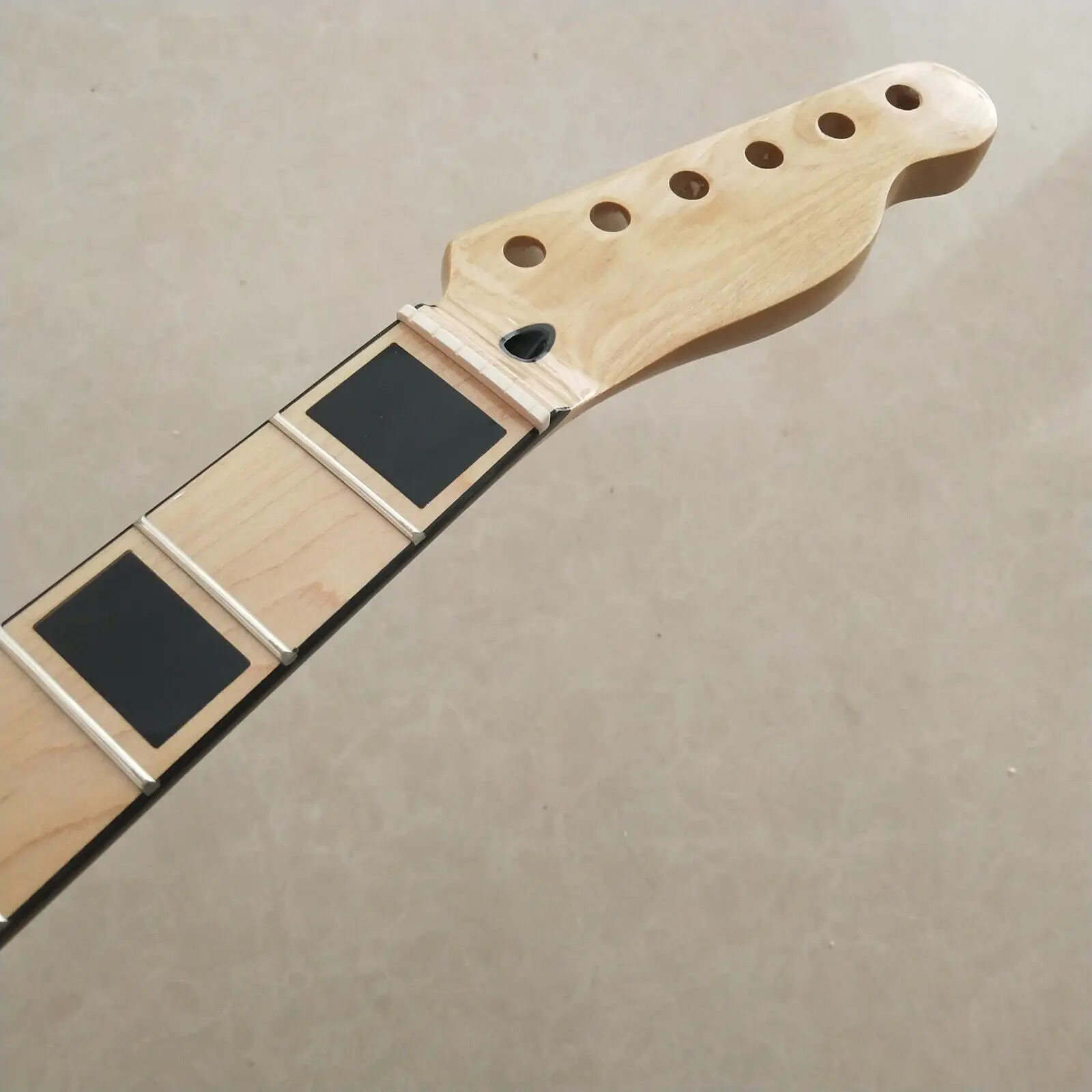 High quality Maple Guitar neck 22 fret 25.5in Maple Fretboard Black Block Inlay