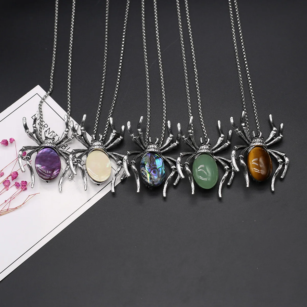 40x57 мм натуральный аметист, агат, ракушки, модный жук, раннее ожерелье, ювелирные изделия, DIY ожерелье, аксессуары, подарок