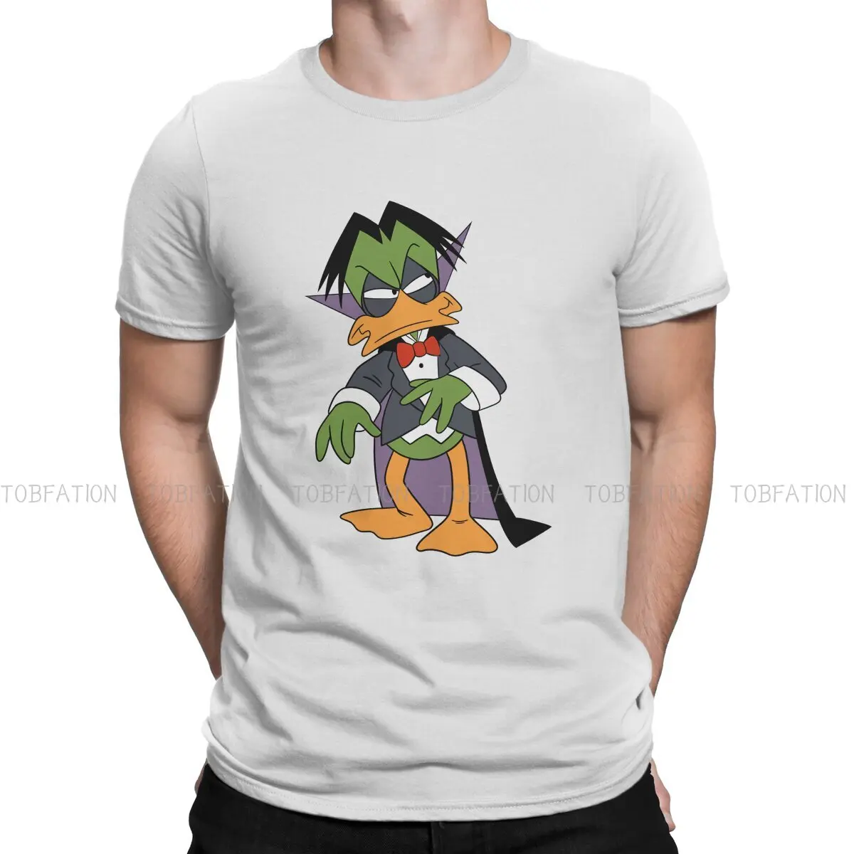 

Classic TShirt For Male Count Duckula Cartoon Clothing Fashion T Shirt 100% Cotton Print Loose Creative Gift