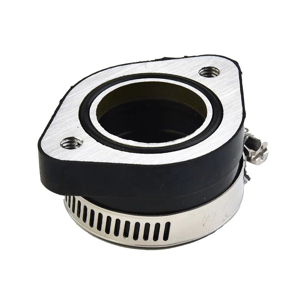 

For Mikuni VM24 26 28mm Carburetor Manifold 33-35mm Accesssories Black Flange Adapter Parts Replacement Durable