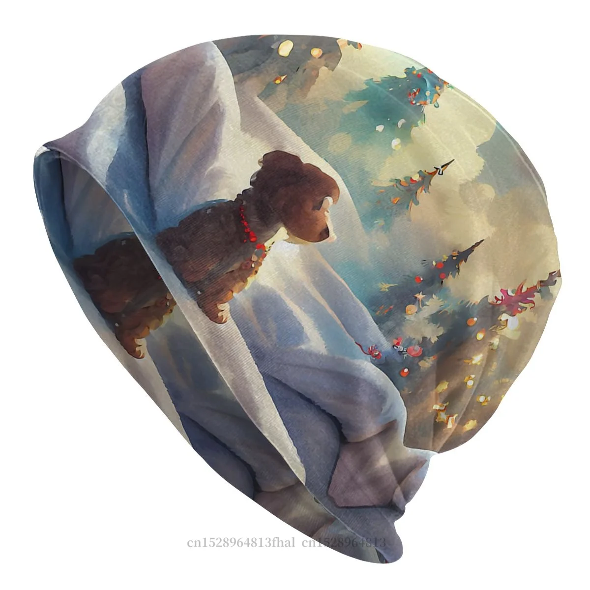 

Christmas A Happy Day Skullies Beanies Caps Puppy Hat Sport Sports Bonnet Hats for Men Women