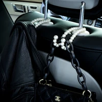 new boutique pearl car hook stainless steel car multifunctional seat back hook