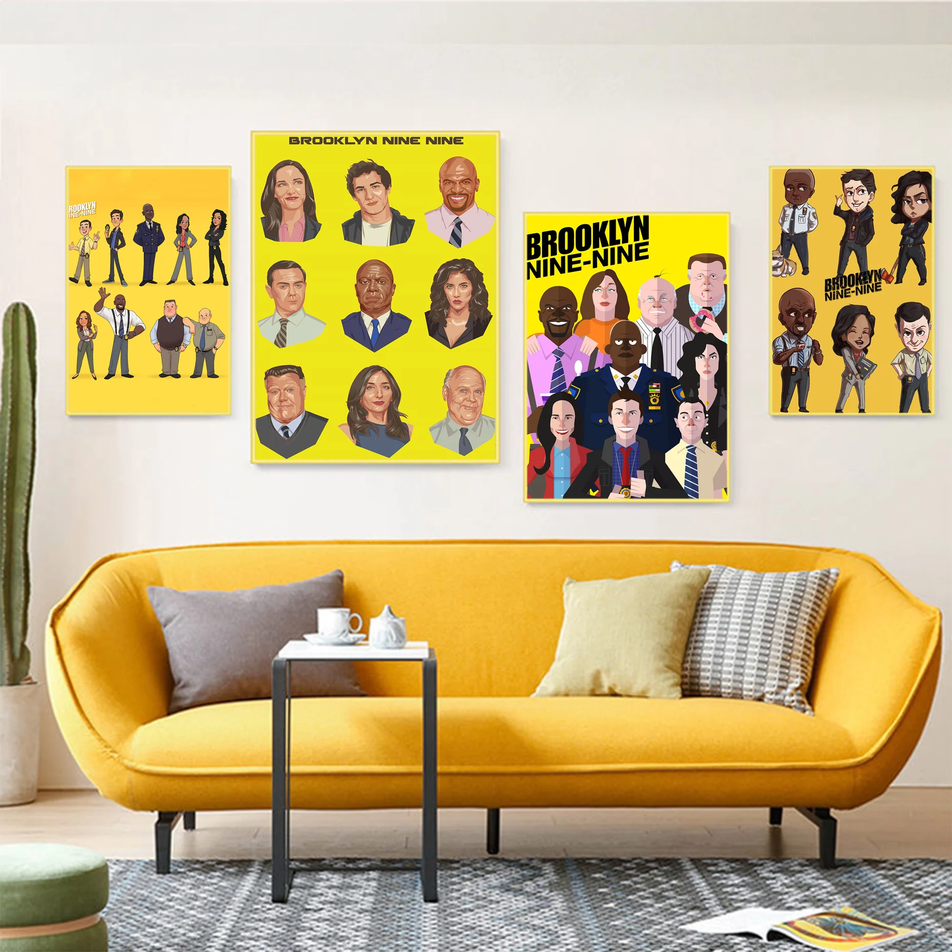 

Brooklyn Nine-Nine Movie Posters Vintage Room Bar Cafe Decor Stickers Wall Painting