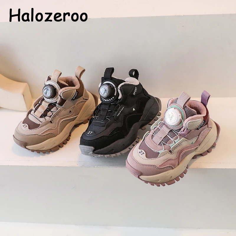 

Кроссовки Детские Зимние из натуральной кожи, без шнуровки