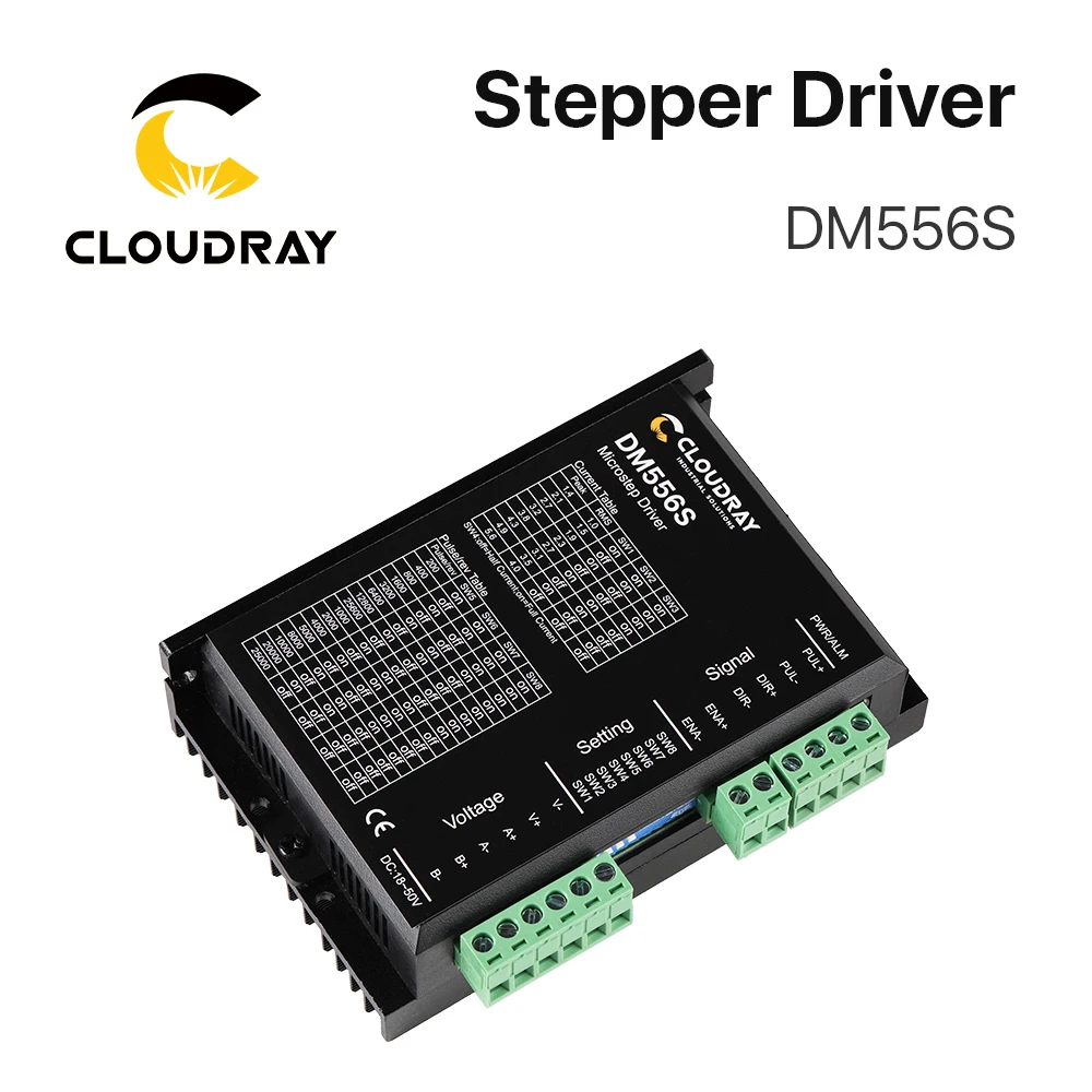 Cloudray 2-fase Dm556s Driver de Motor Deslizante Tensão de Alimentação 1850vdc Saída 1.4-5.6a Atual Acionador do motor