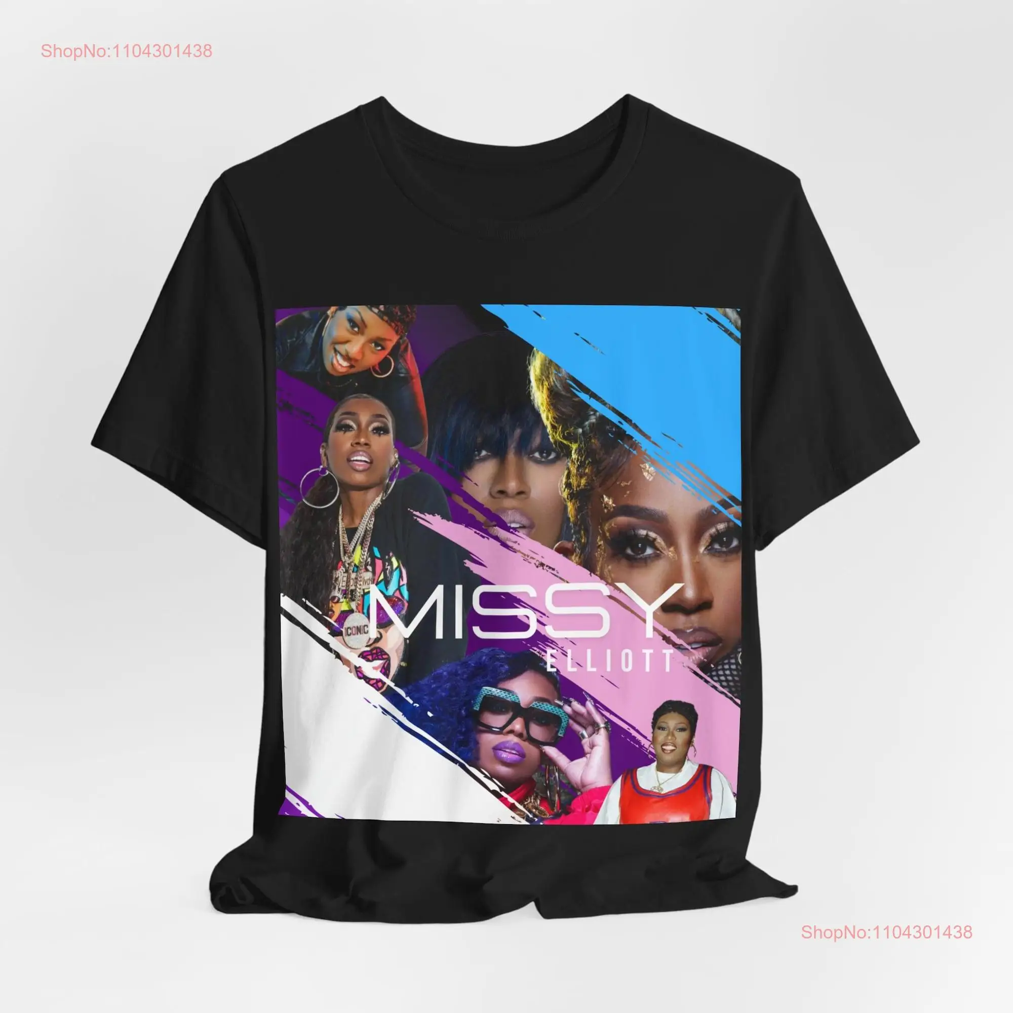 Футболка из джерси Missy Elliot с длинными или короткими рукавами