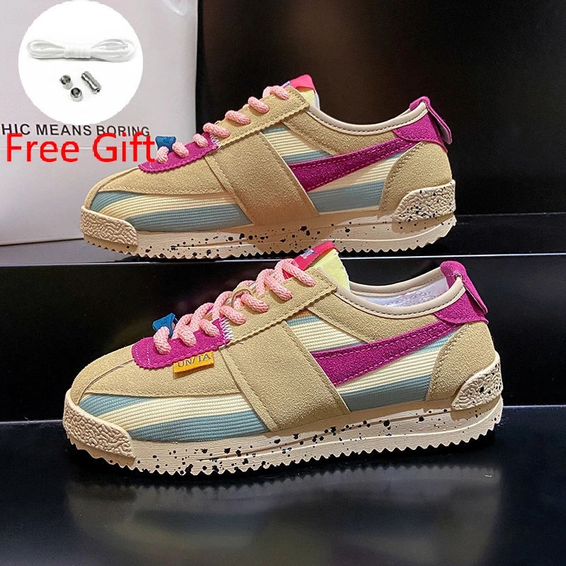 

2022 Fall New Forrest Gump Shoes Female Retro Breathable Student Sports Shoes Flat Casual Shoes Versatile Running Shoes