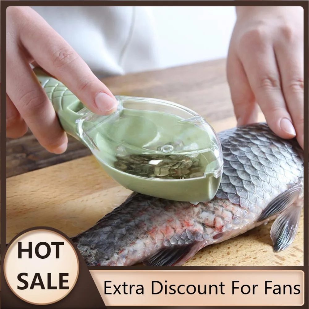 

Новый Модный Инструмент для рыбной чешуи, скребок для рыбы, чистящий нож для удаления рыбы, нож для удаления рыбы, пинцет для костей, кухонны...