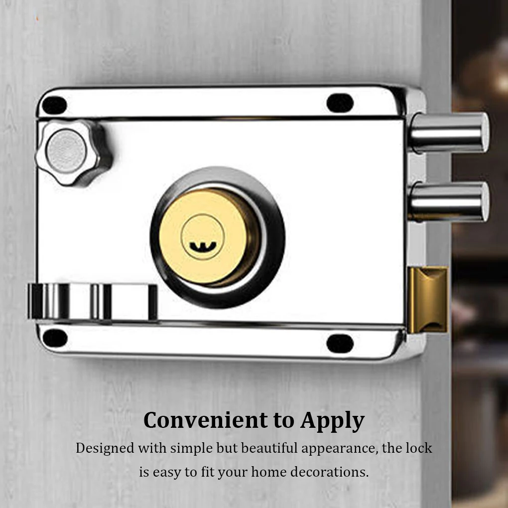 Залезный дверной замок с антикварной отделкой и несколькими гладкими замками