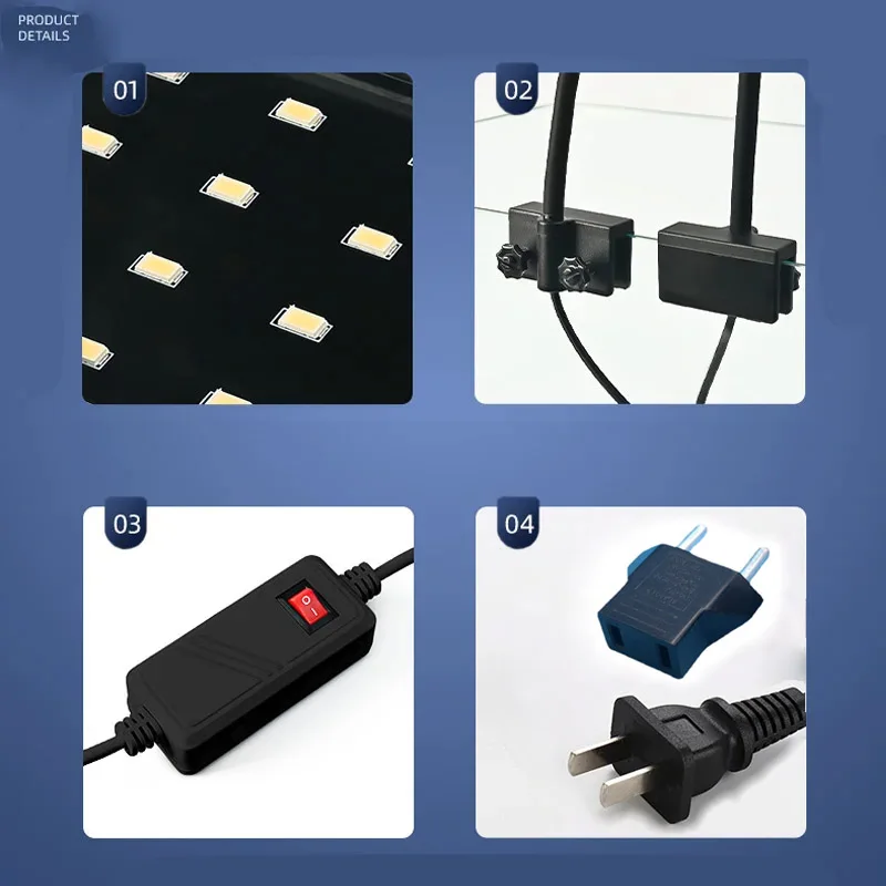 12 \ 16 Вт светильник для аквариума без мерцания полный спектр светодиодная лампа