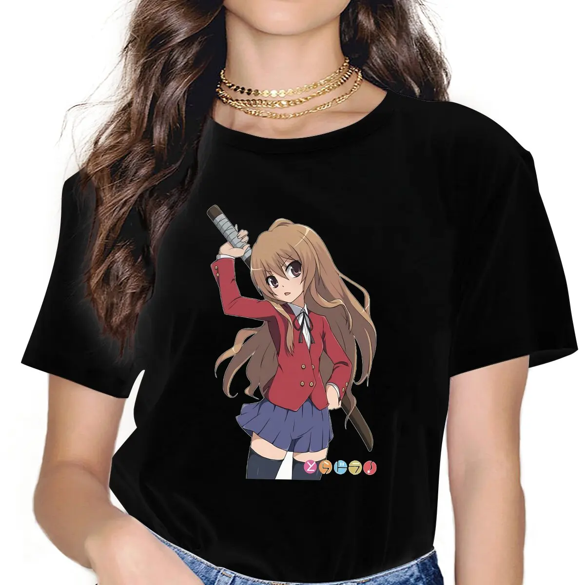 

Novel Toradora Classic T Shirt Vintage Graphic Women's Polyester Tshirt O-Neck