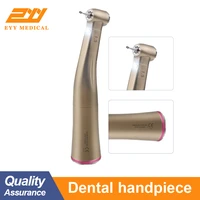 eyy dental 15 increasing speed handpiece push button against contra angle led fiber optic handpiece inner water red ring