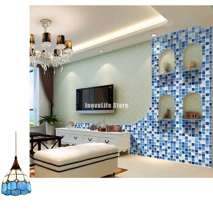 Мозаичная плитка из хрустального стекла настенная бумага для ванной комнаты